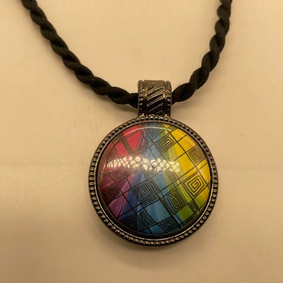 EUC Magnabilities Pendant Necklace on Black Braided Cord - Picture 2 of 8